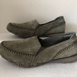 skechers memory foam olive
